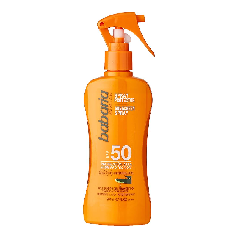 Loțiune spray cu aloe vera SPF50, 200 ml, Babaria