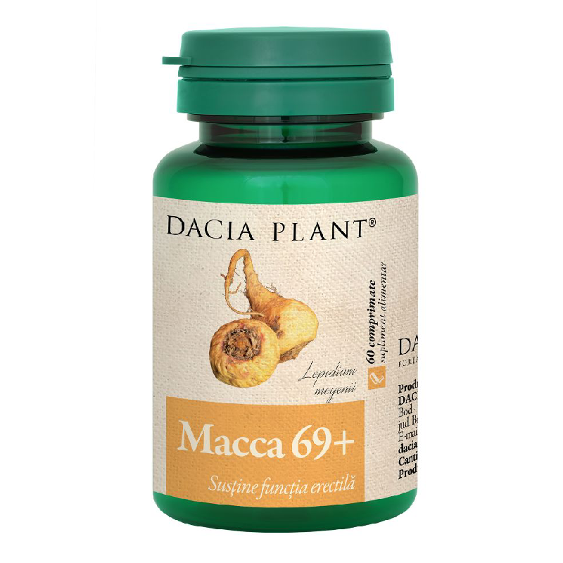 Macca 69+, 60 comprimate, Dacia Plant