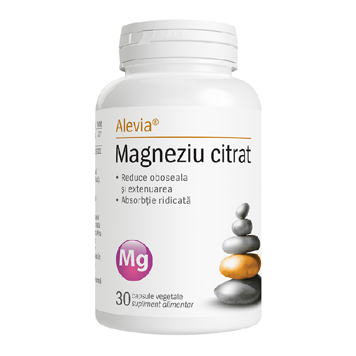 Magneziu Citrat, 30 capsule, Alevia