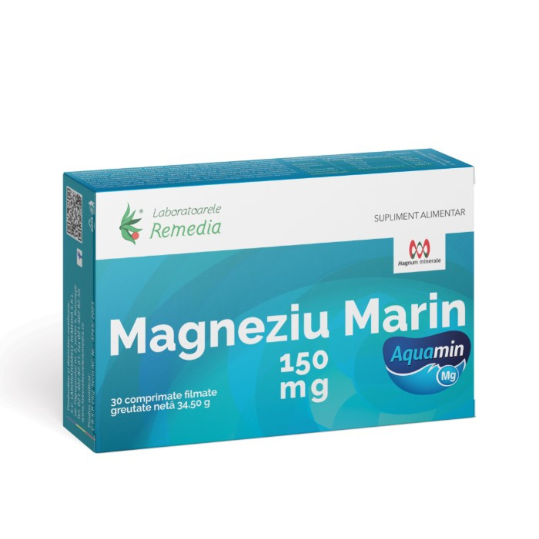 Magneziu Marin 150 mg, 30 comprimate, Remedia