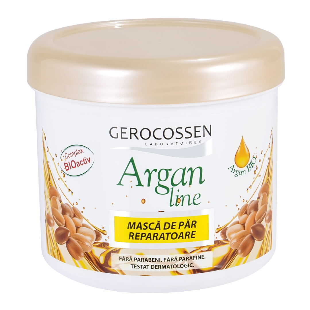 Masca pentru par reparatoare Argan Line, 450 ml, Gerocossen