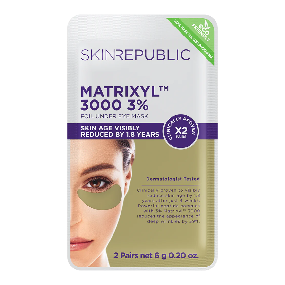 Masca pentru ochi cu Matrixyl 3%, 2 perechi, Skin Republic 