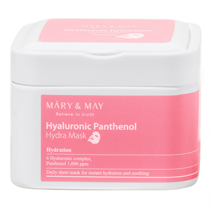 Masca tip servetel Hyaluronic Panthenol Hydra, 30 bucati, Mary and May