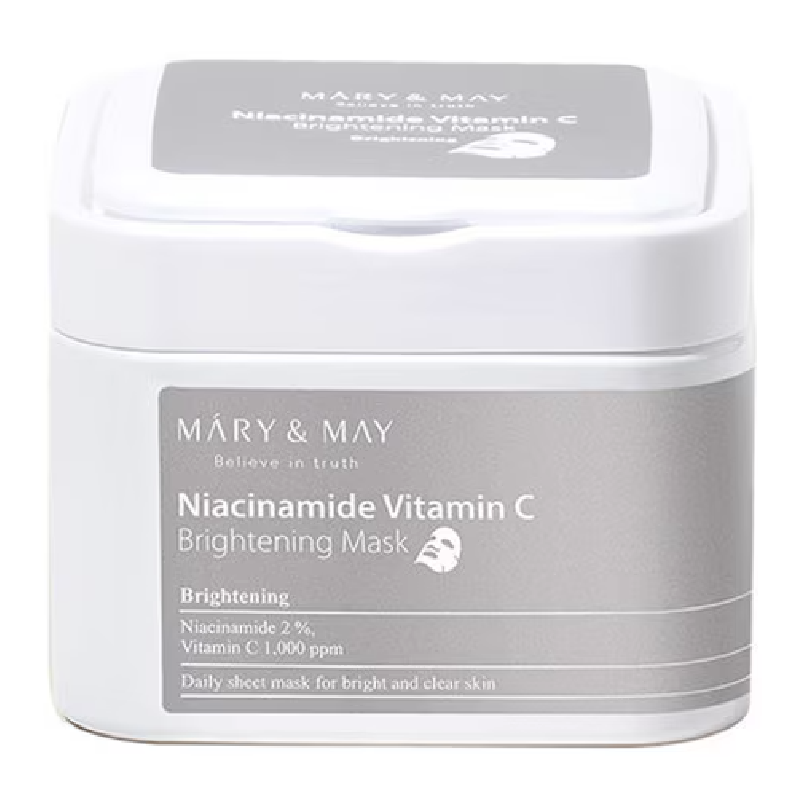 Masca tip servetel Niacinamide Brightening, 30 bucati, Mary and May