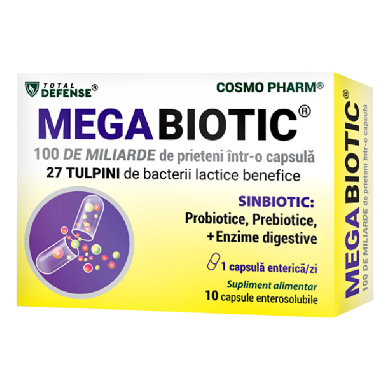 Megabiotic, 10 capsule enterosolubile, Cosmo Pharm