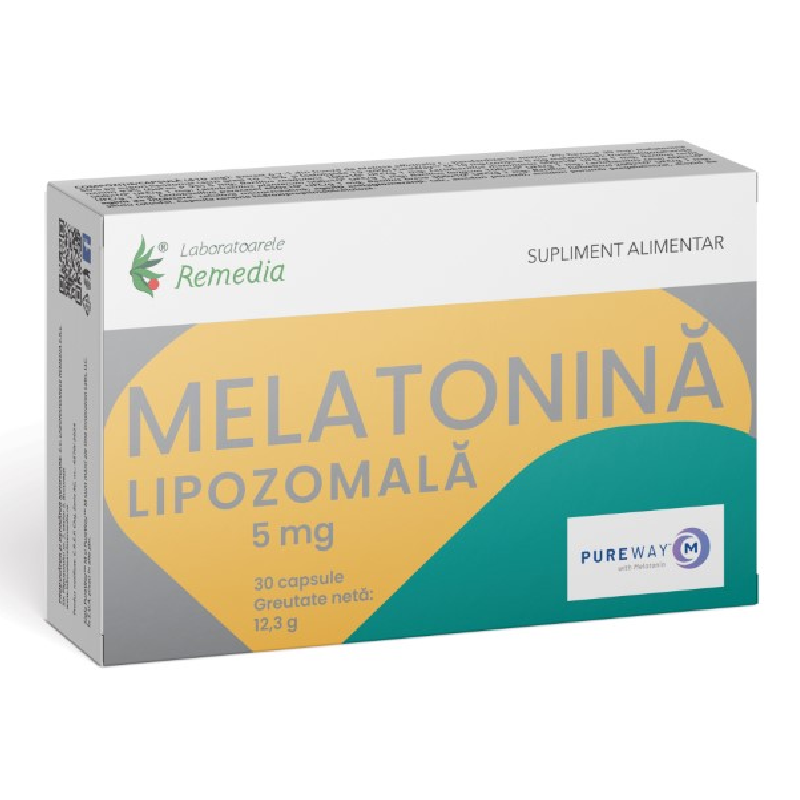 Melatonina Lipozomala, 5 mg, 30 capsule, Remedia