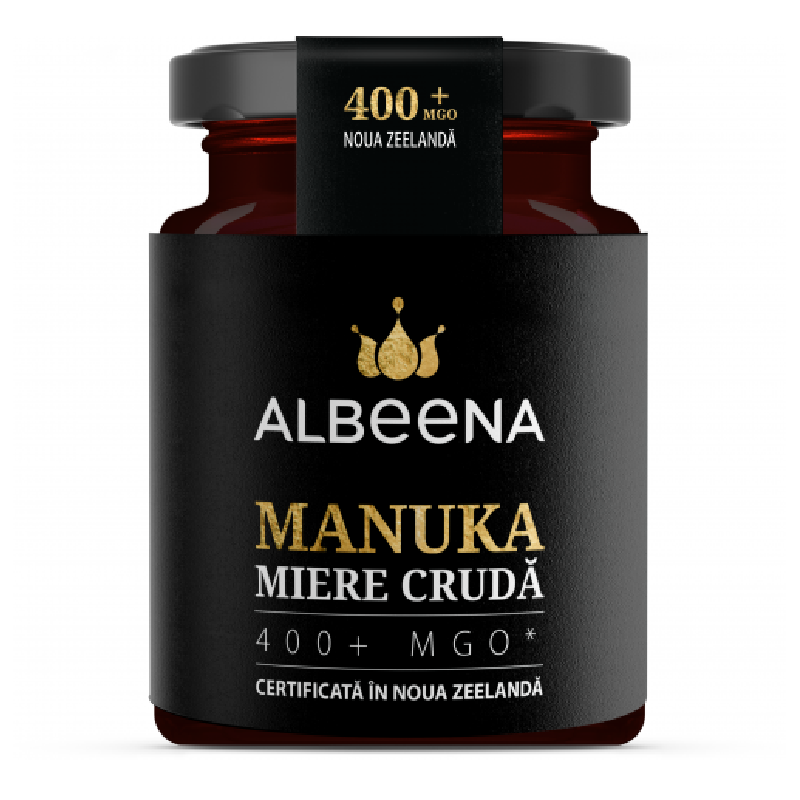 Miere de manuka cruda MGO 400+, 200g, Albeena