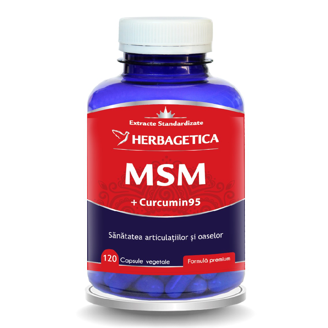 MSM + Curcumin95, 120 capsule, Herbagetica