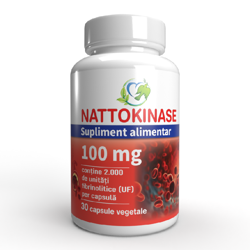 Nattokinase 100 mg, 30 capsule vegetale, Justin Pharma