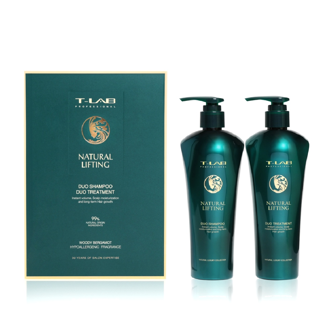 Natural Lifting Duo Sampon si Masca Set, 600ml, T-LAB Professional