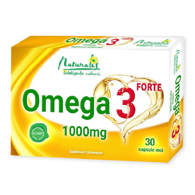 Omega 3 forte 1000mg, 30 capsule, Naturalis