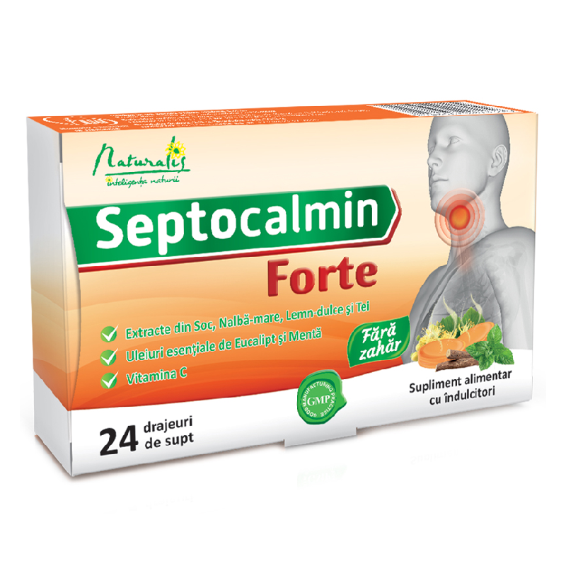 Septocalmin Forte, 24 pastile, Naturalis