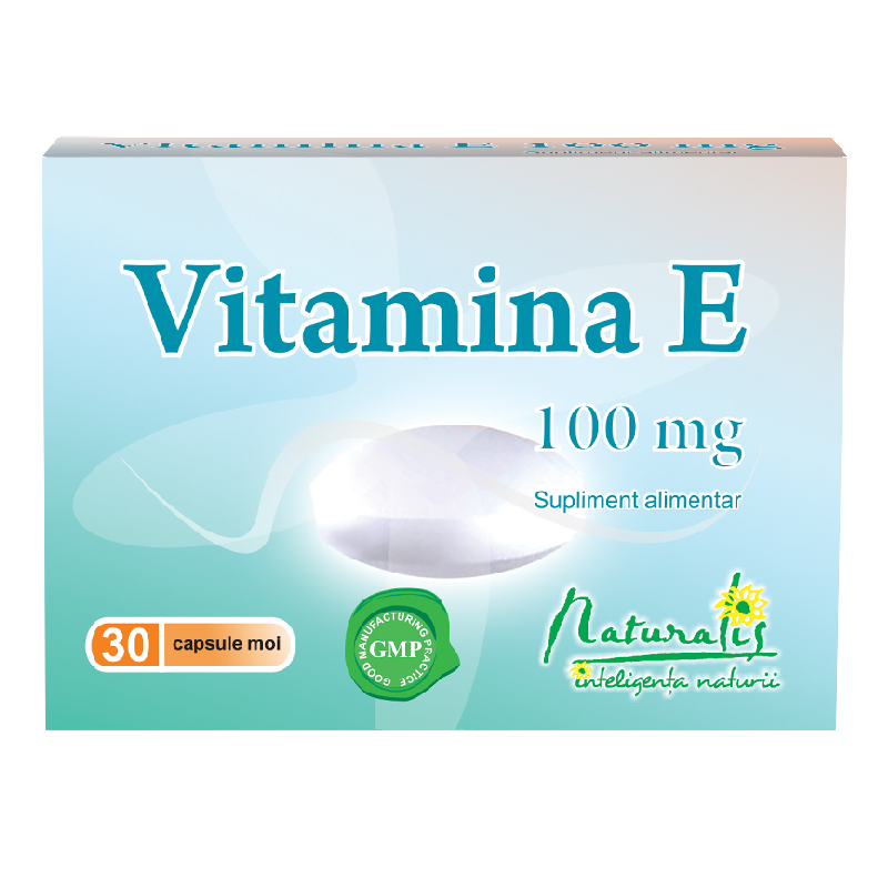 Vitamina E 100mg, 30 capsule, Naturalis