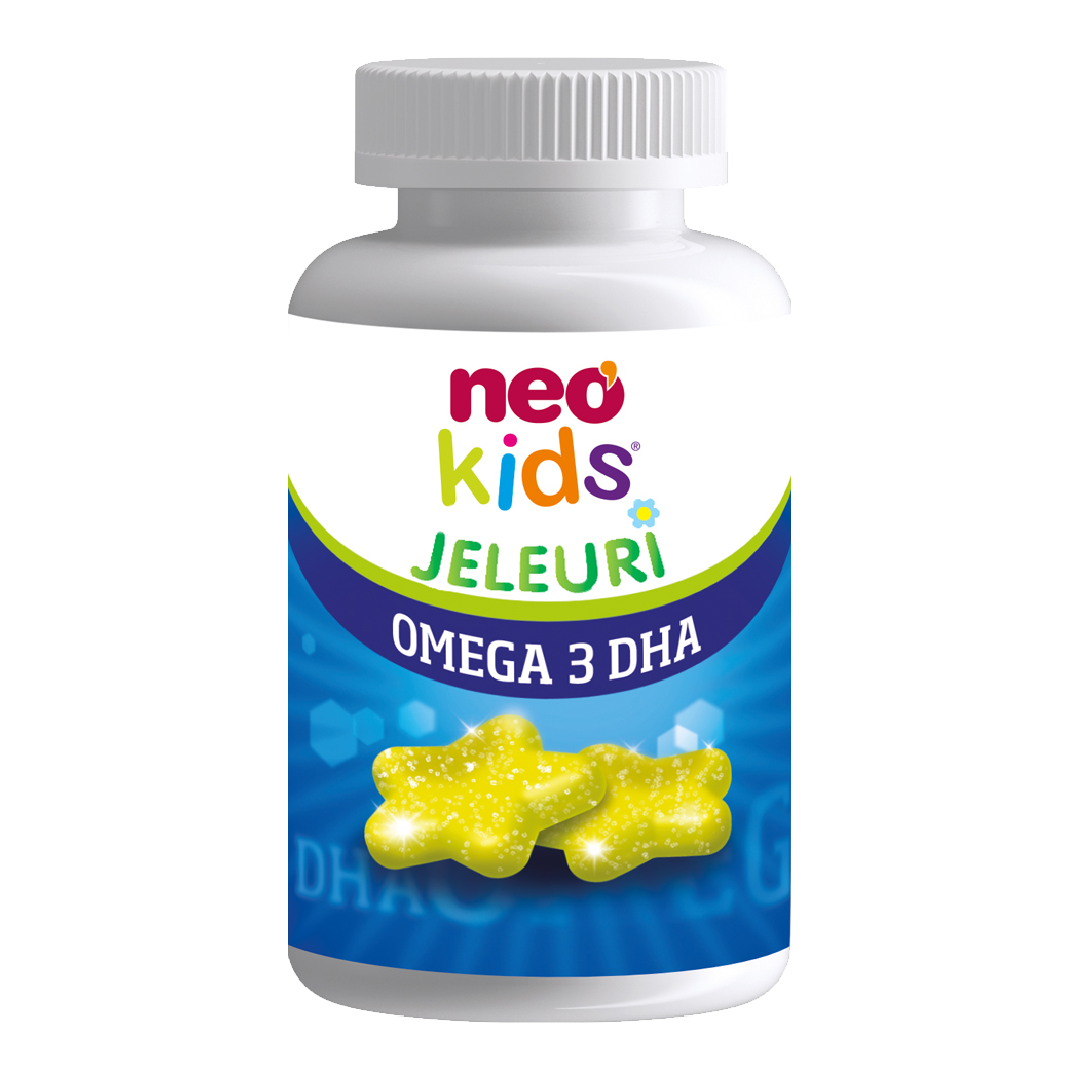 Omega 3 Dha, 30 jeleuri, Neo Kids