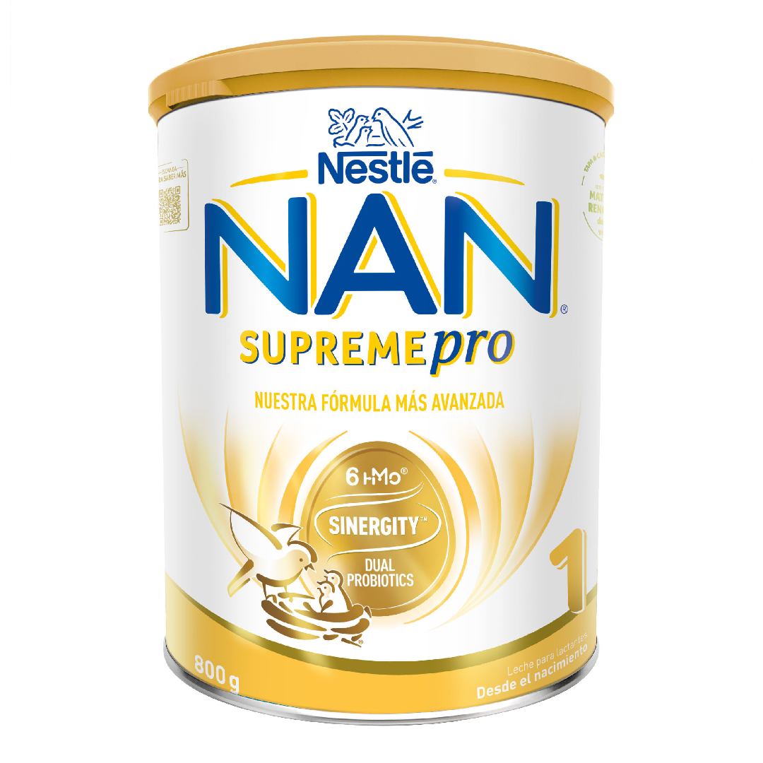 Formula de lapte de inceput, NAN SupremePro 1, 0+ luni, 800 g, Nestlé