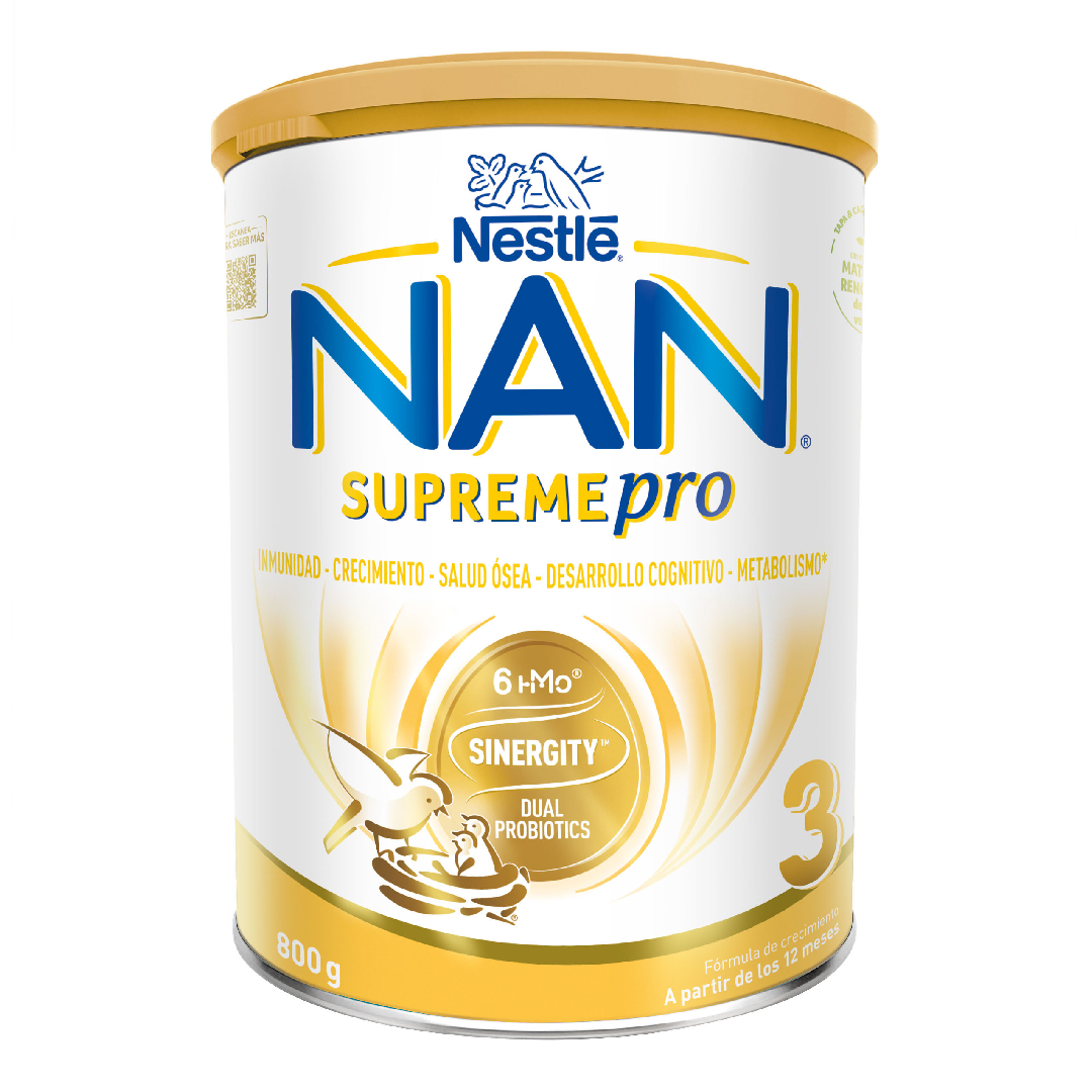 Formula de lapte praf Nan 3 Supreme Pro, + 12 luni, 800 g, Nestle