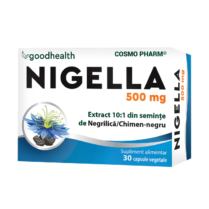 Nigella Sativa 600mg, 30 capsule, Cosmo Pharm