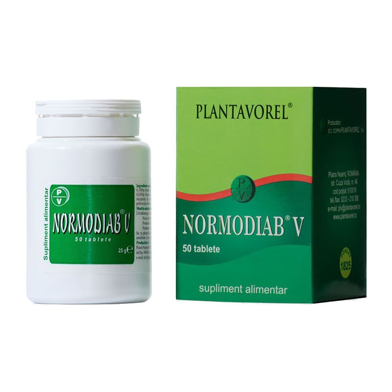 Normodiab V, 50 tablete, Plantavorel