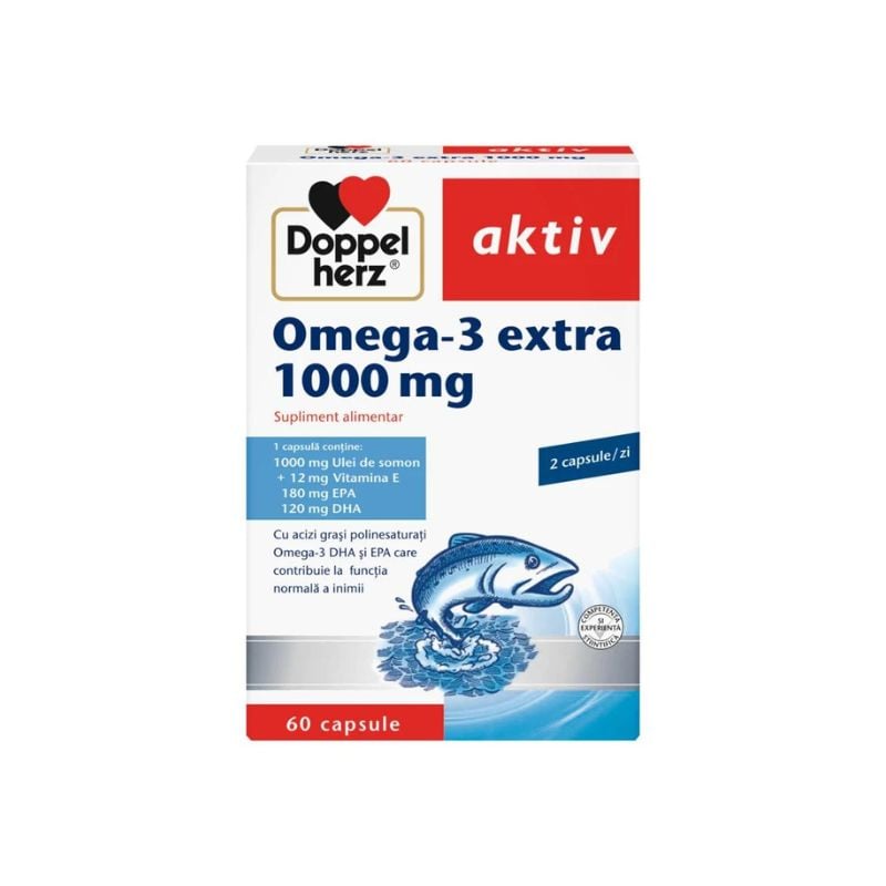 omega 3 doppelherz 120+60 dr max Omega 3 extra 1000 mg, 60 capsule, Doppelherz