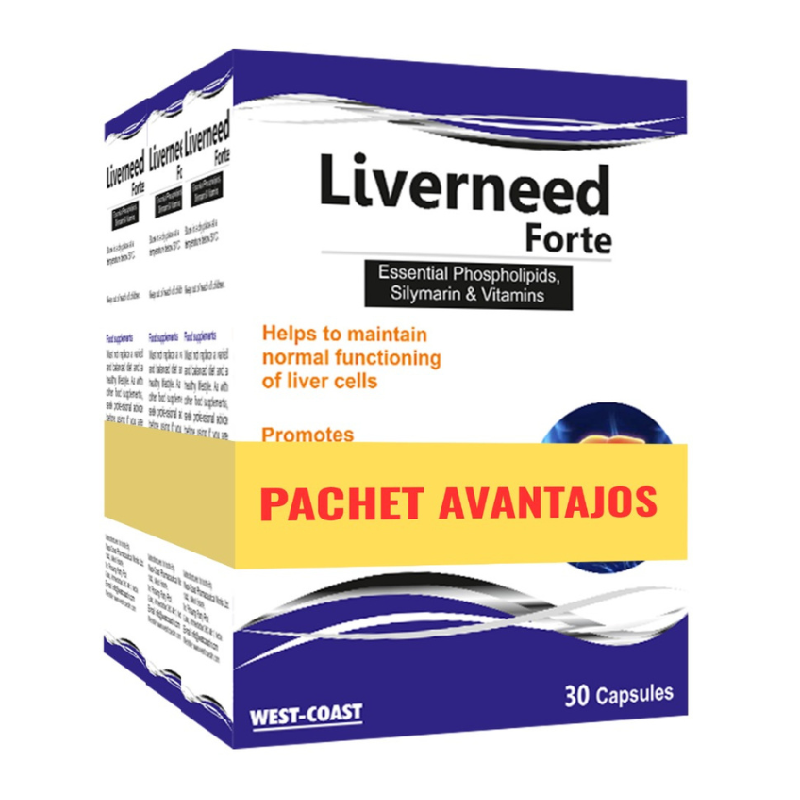 Pachet Liverneed Forte, 3*30 tablete, West Coast