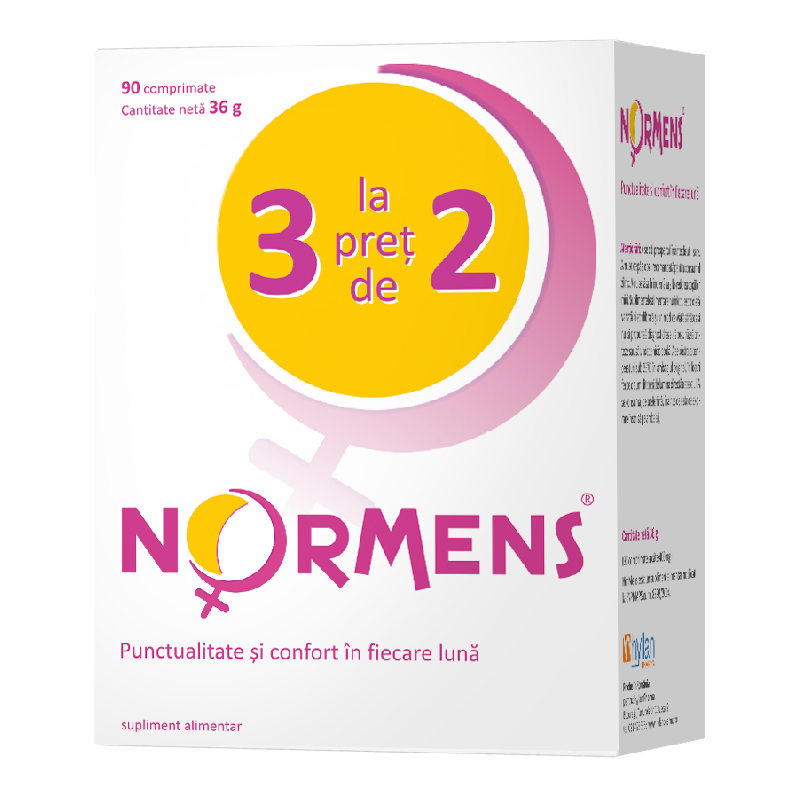 Pachet NorMens (2 + 1), 30 comprimate, Hyllan Pharma