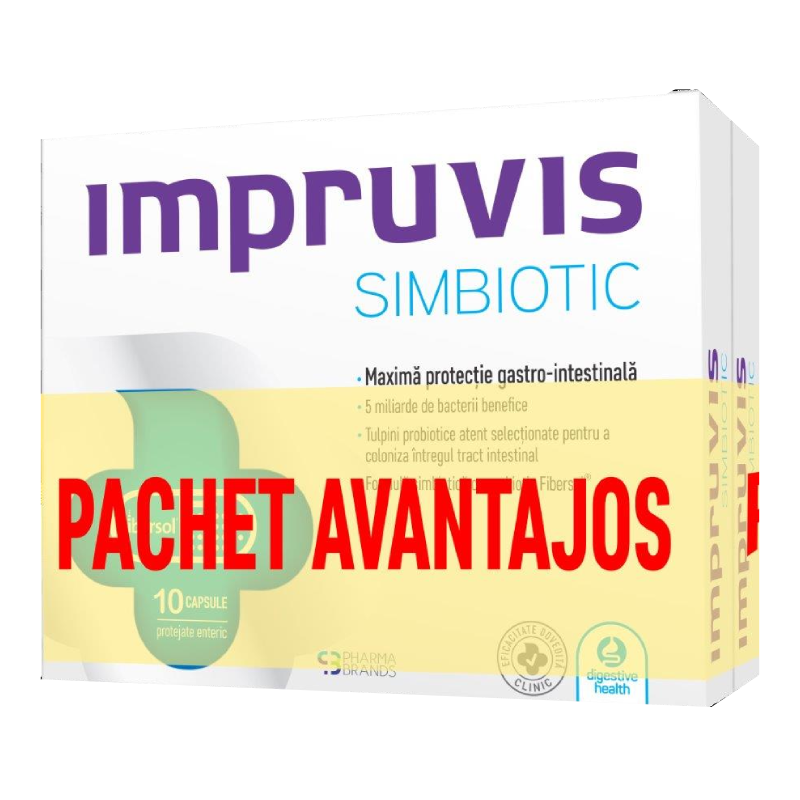 Pachet Probiotice Simbiotic, 20 capsule, Impruvis