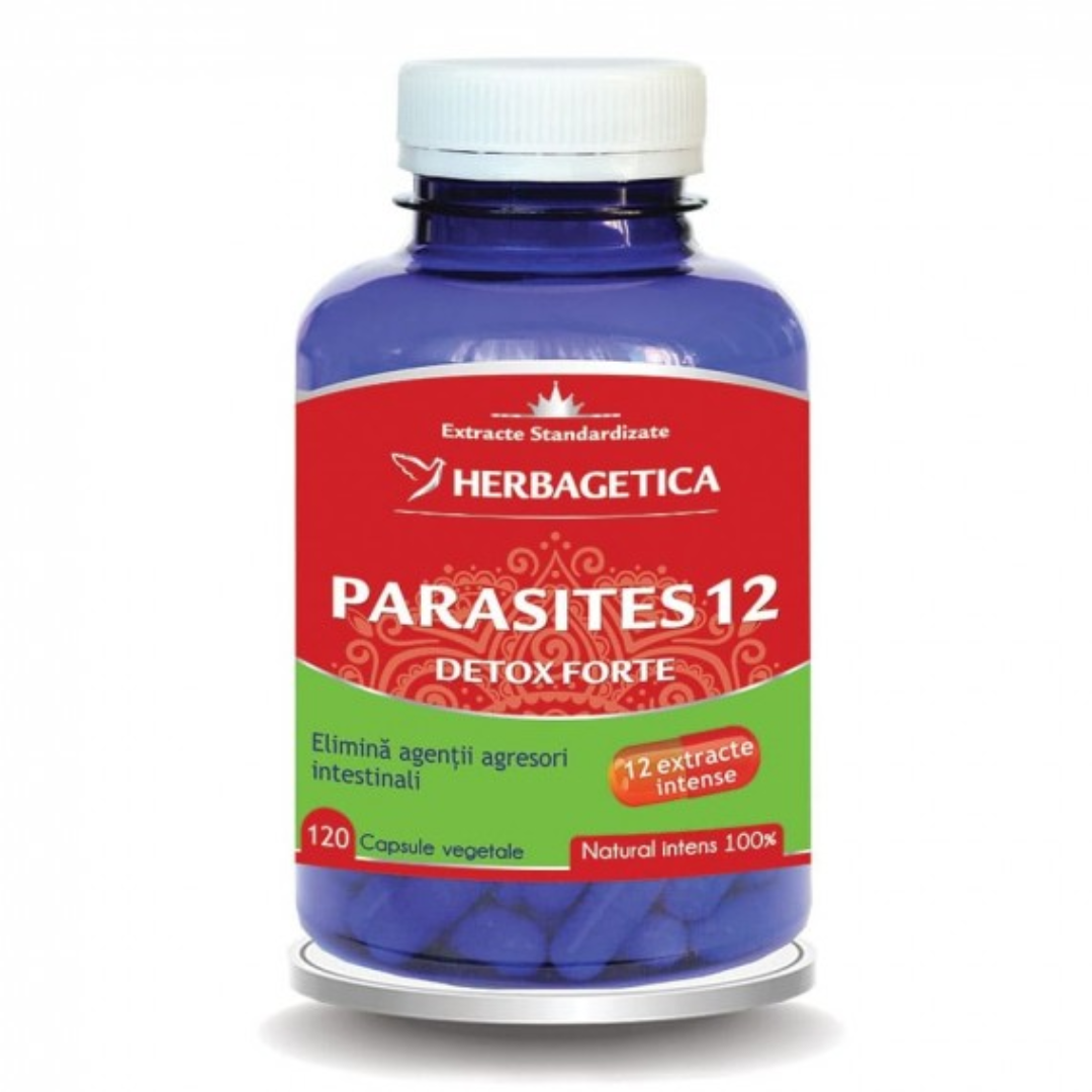 Parasites 12 Detox Forte, 120 capsule, Herbagetica