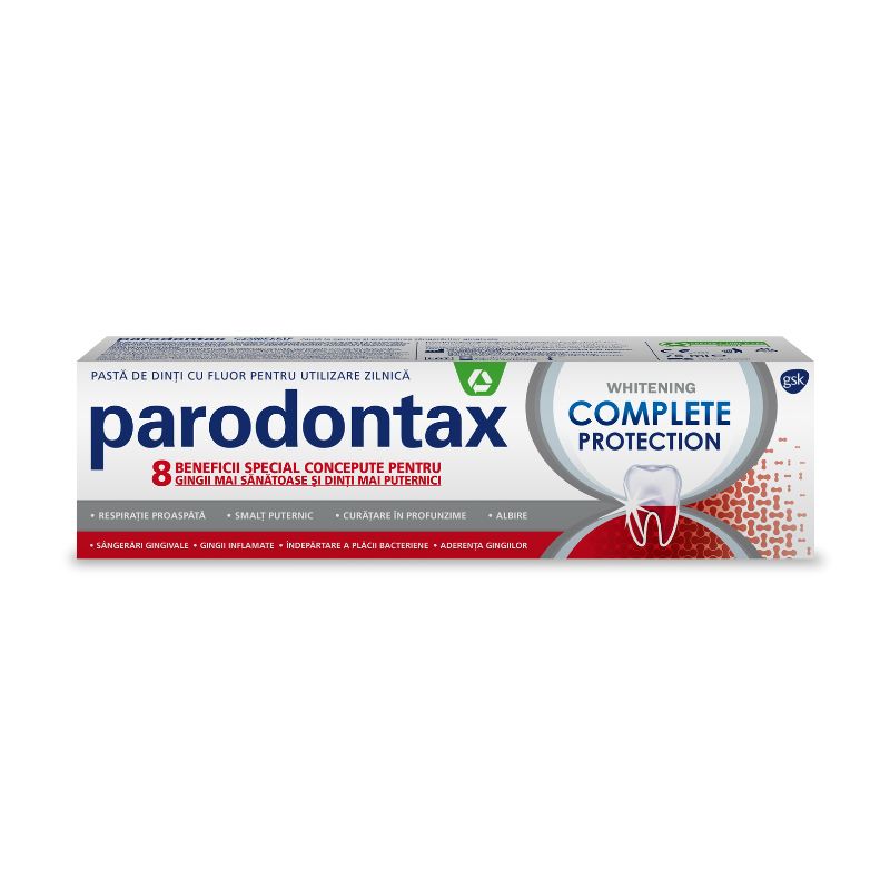 Pasta de dinti Complete Protection Whitening Parodontax, 75 ml, Gsk