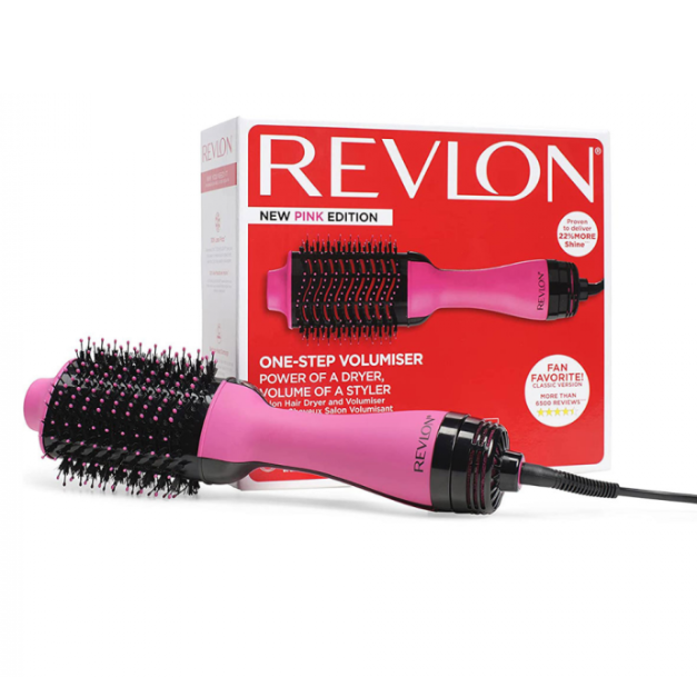 Perie electrica fixa One-Step Hair Dryer & Volumizer, roz, REVLON
