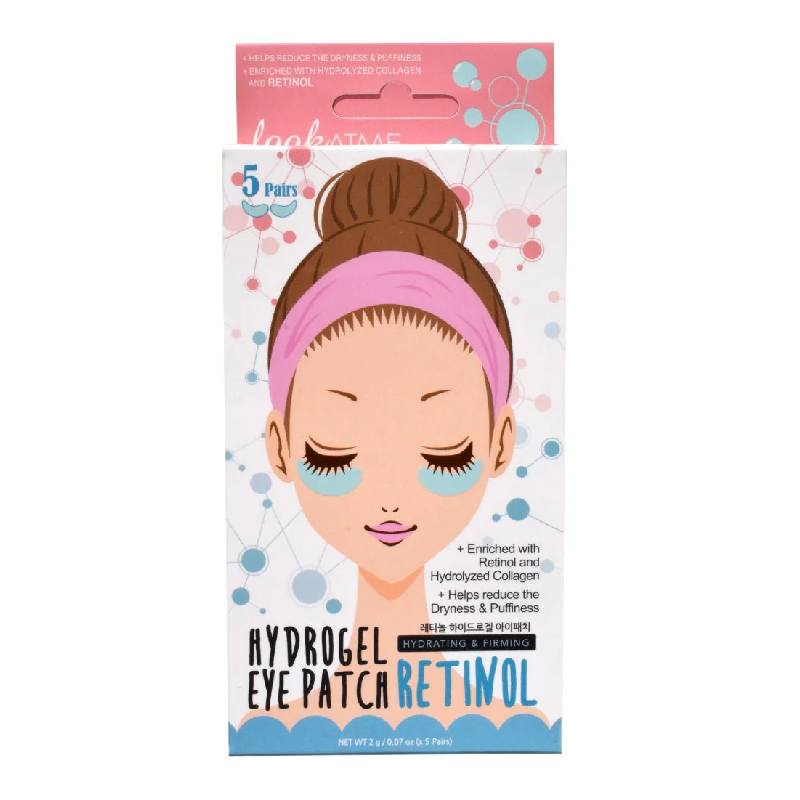 Plasturi de hidrogel pentru hidratare cu retinol, 5 perechi, Look At Me