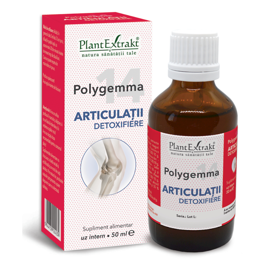 Polygemma 14, Articulatii detoxifiere, 50 ml, Plant Extrakt