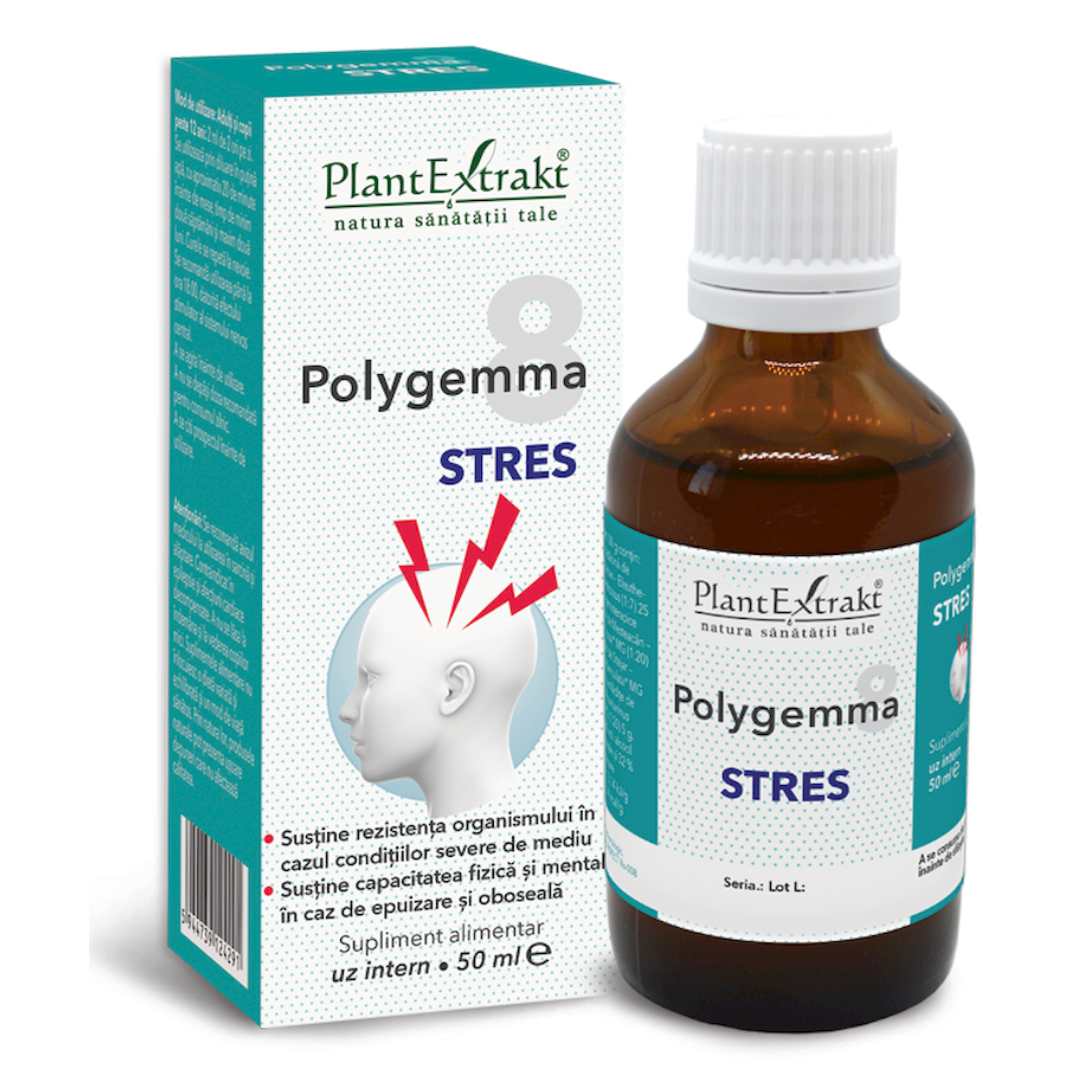 Polygemma 8 Stres, 50 ml, Plant Extrakt