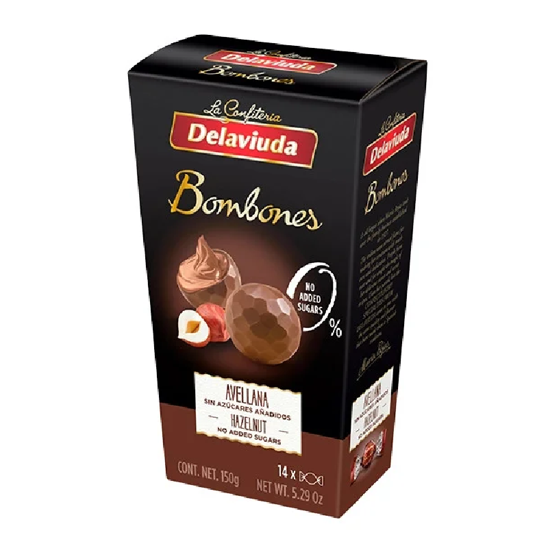 Praline ciocolata cu lapte si alune, 150g, Delaviuda