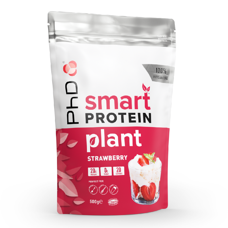 Pudra proteica vegetala Smart Protein Plant, Eton Mess, 500g, PhD