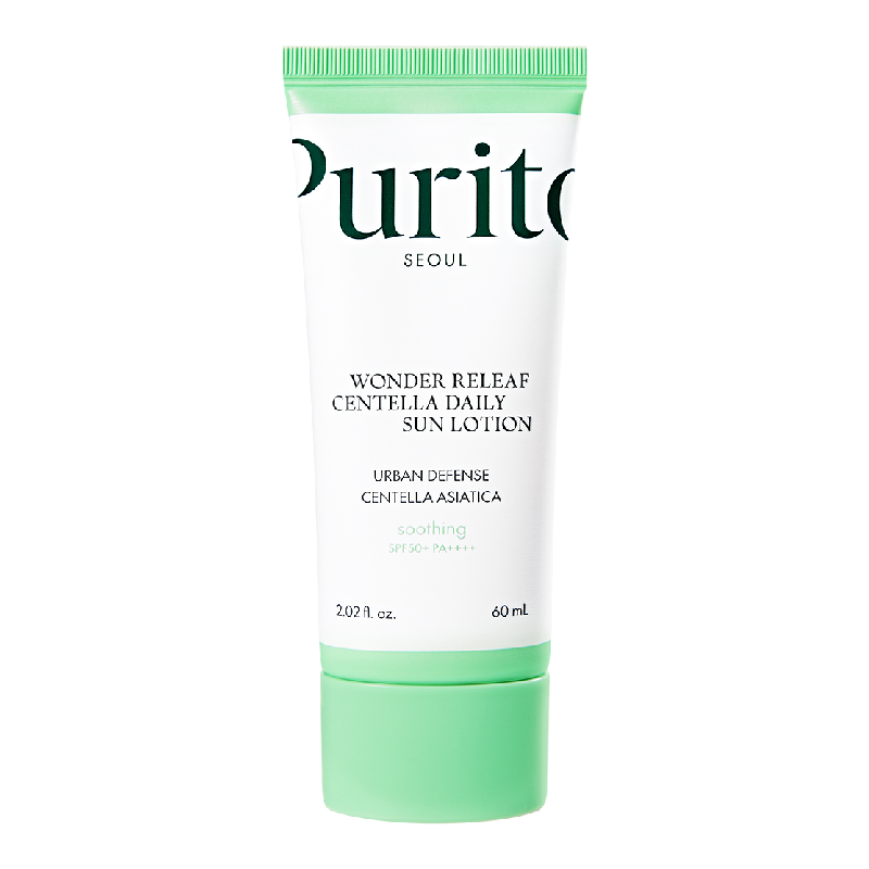 Crema de fata Wonder Releaf Centella Daily Sun Lotion SPF 50+ PA++++, 60 ml, Purito