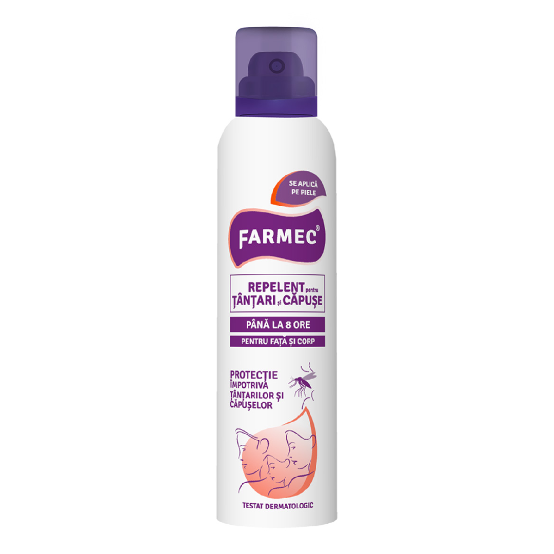 Repelent pentru tantari si capuse, 150ml, Farmec