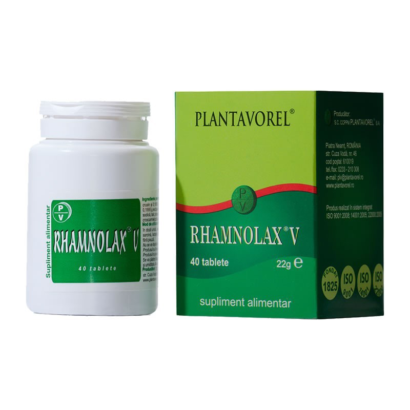 Rhamnolax V, 40 tablete, Plantavorel