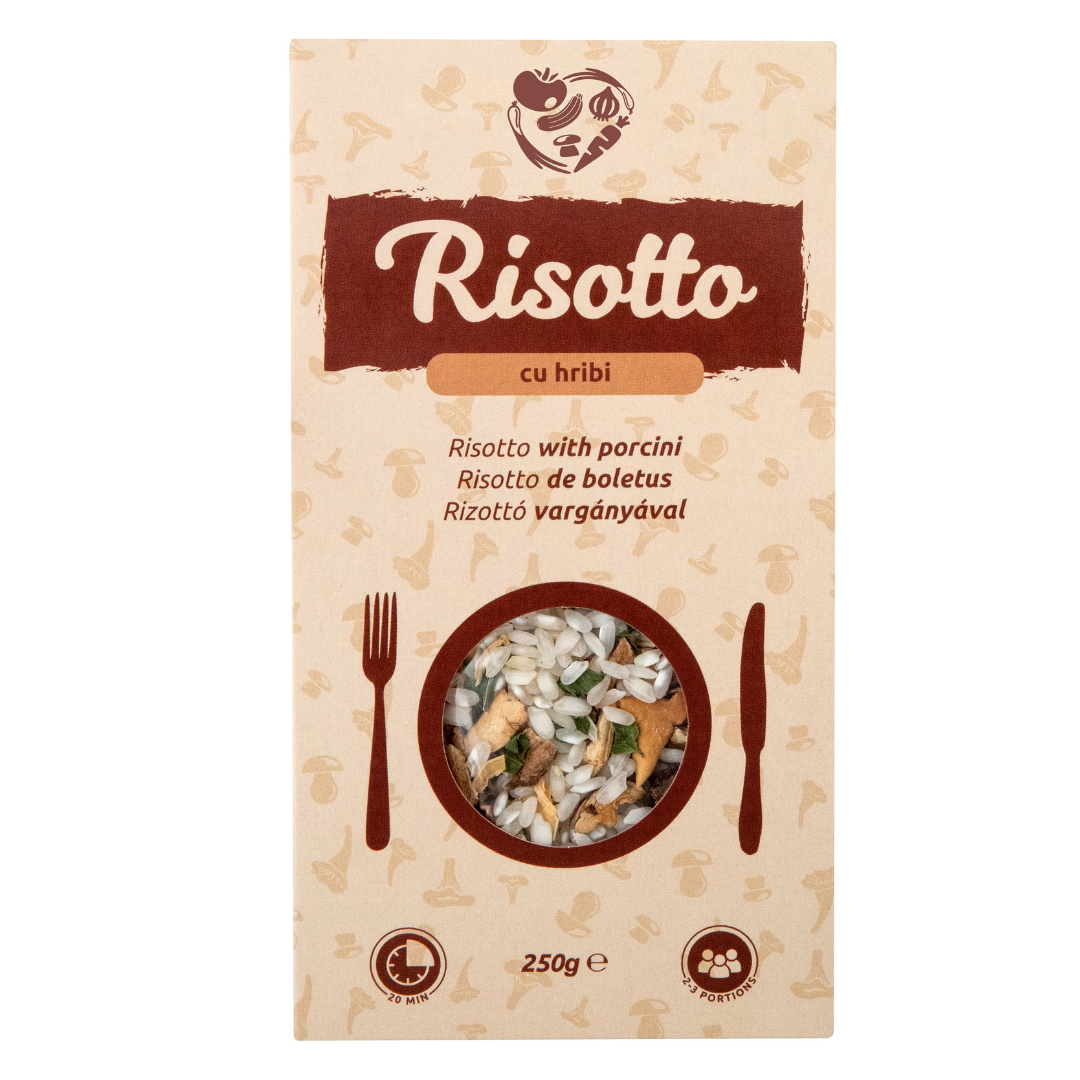 Risotto cu hribi, 250g, Ecotravio