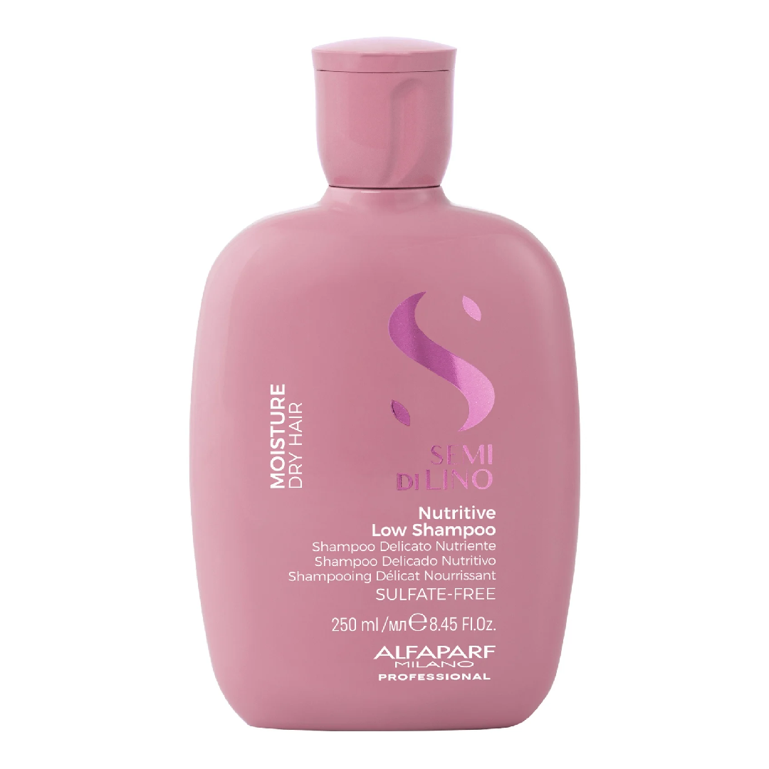 Sampon pentru hidratare fara sulfati Semi di Lino Moisture Nutritive, 250 ml, Alfaparf