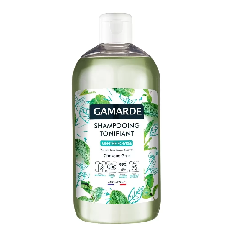 Sampon tonifiant cu menta, 500ml, Gamarde