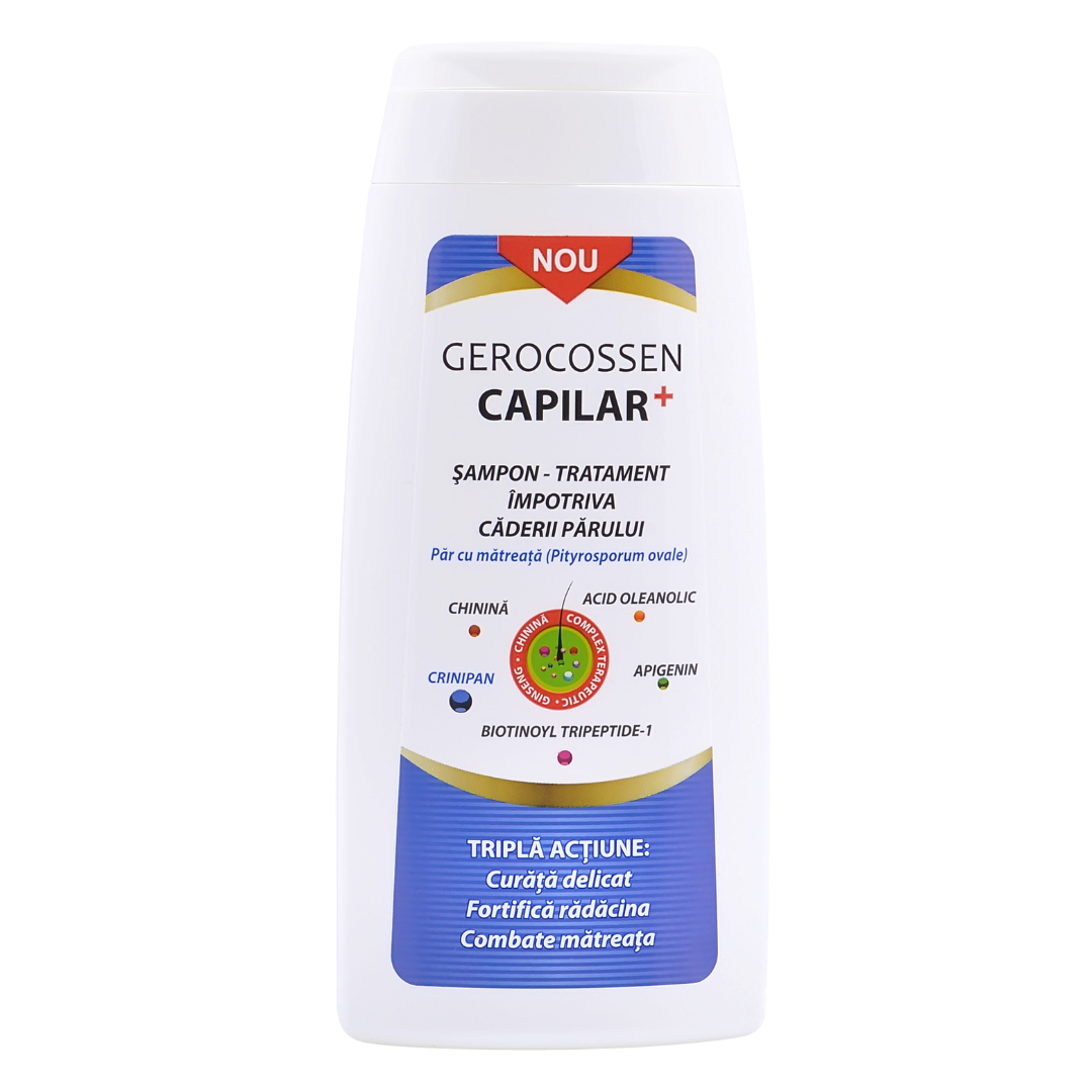 Sampon tratament impotriva caderii parului Capilar+, 275ml, Gerocossen