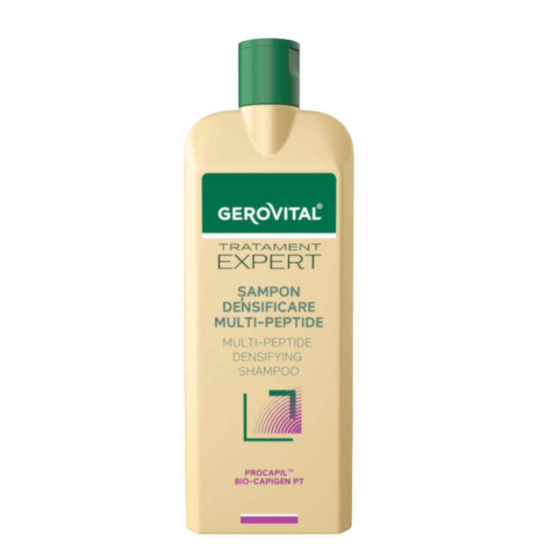 Sampon densificare multi-peptide pentru par Tratament Expert, 400 ml, Gerovital