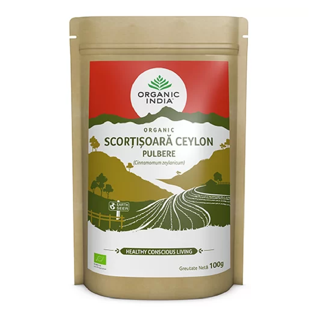 Scortisoara Ceylon pulbere Bio, 100 g, Organic India