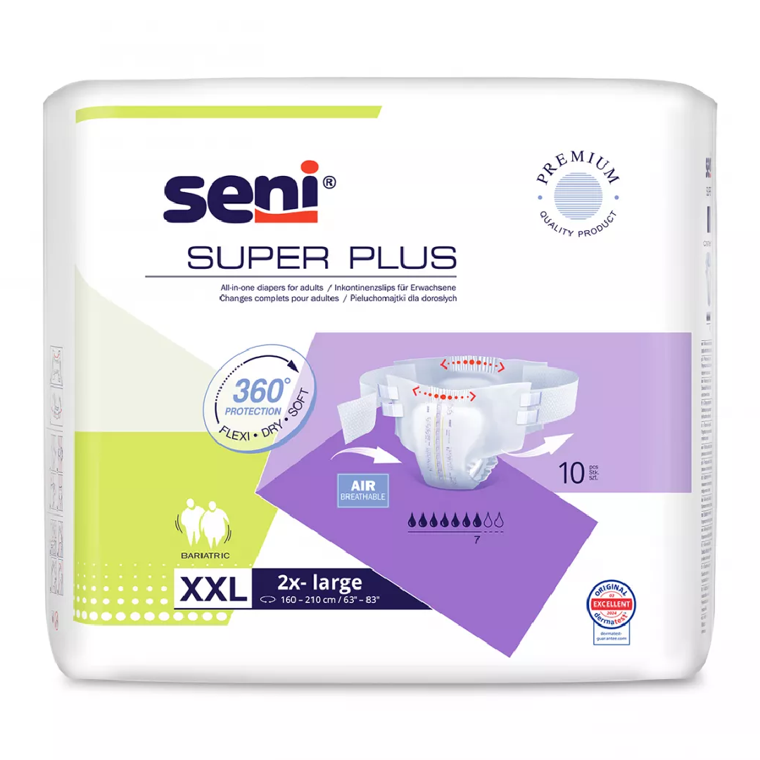 Scutece Super Plus Extra Extra Large, 10 bucati, Seni