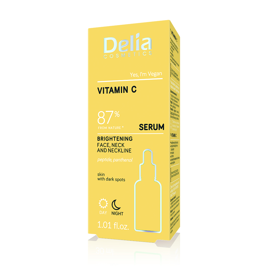 Ser cu vitamina C pentru fata si decolteu, 30 ml, Delia Cosmetics