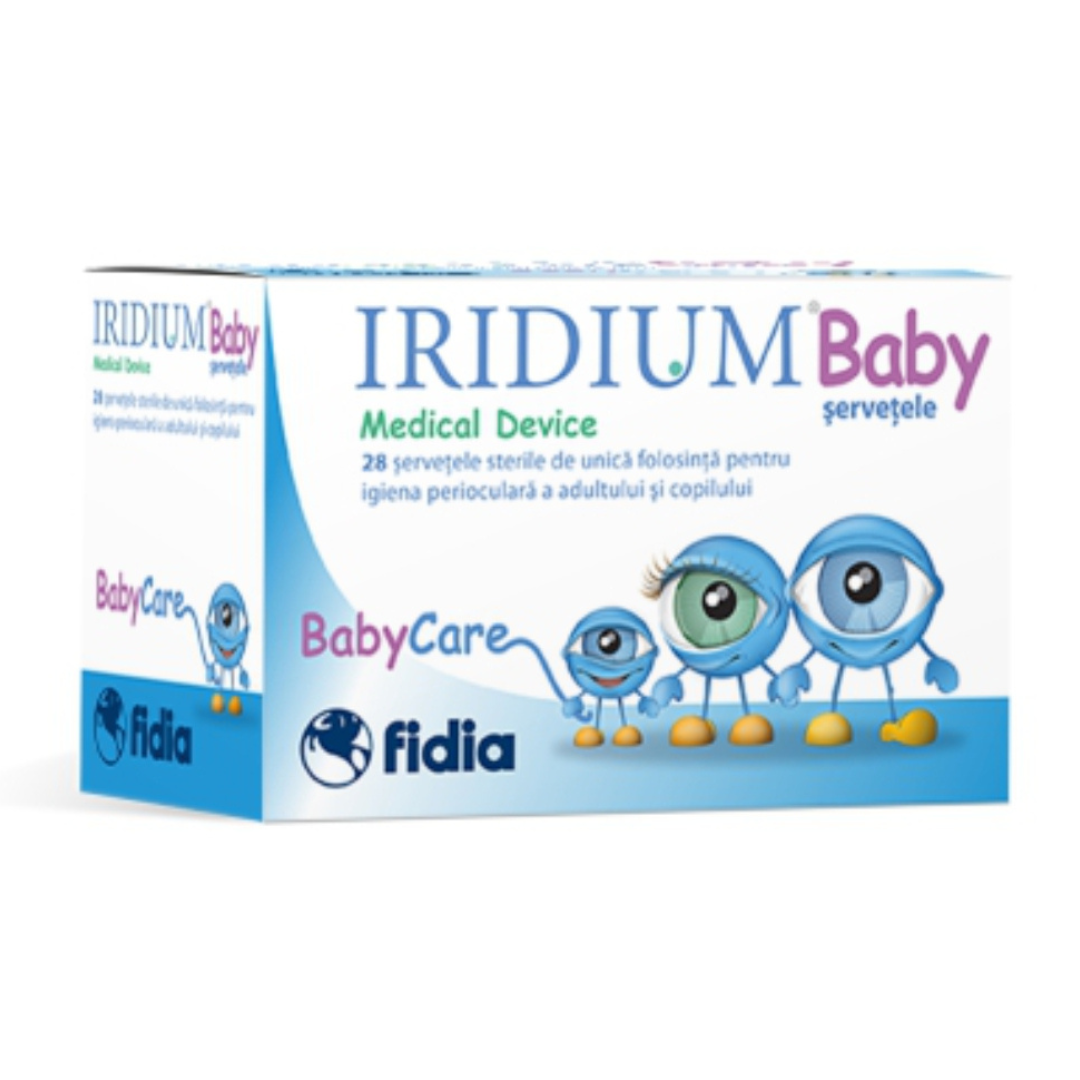 Servetele sterile Iridium Baby, 28bucati, Fidia Farmaceutici