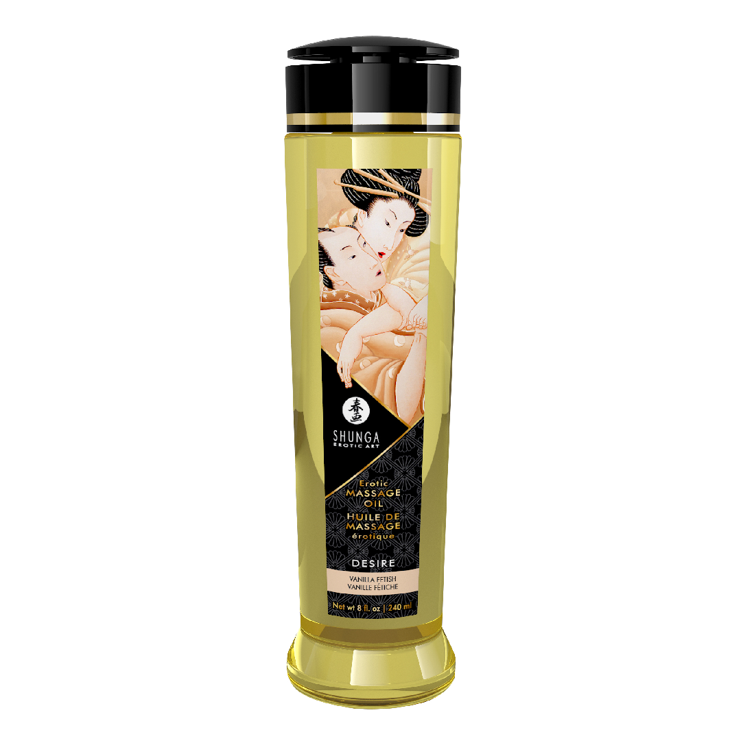 Ulei de masaj erotic Desire Vanilla, 240ml, Shunga Erotic Art