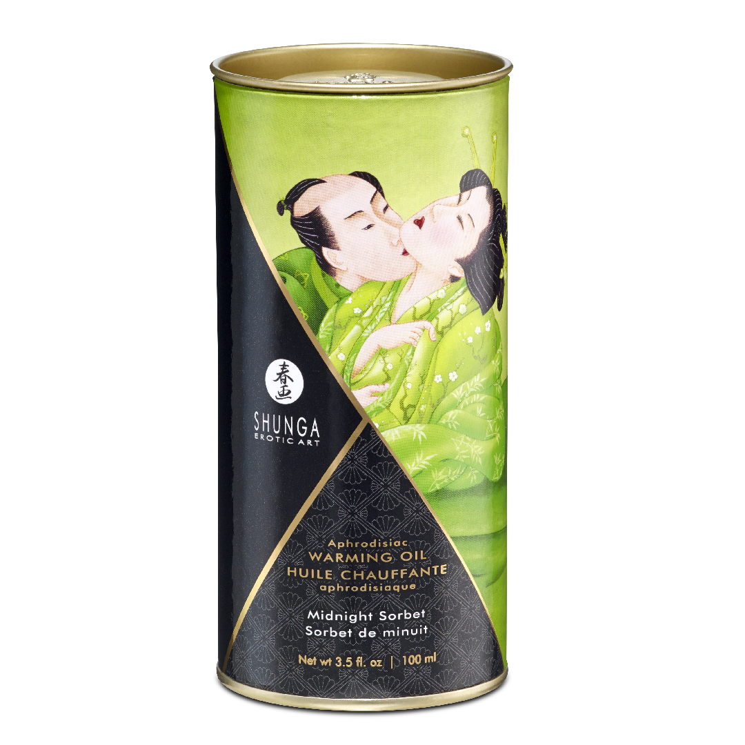 Ulei de masaj efect afrodiziac Midnight Sorbet, 100 ml, Shunga Erotic Art