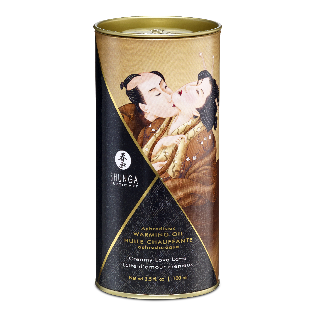 Ulei de masaj cu efect de incalzire Milk, 100ml, Shunga Erotic Art