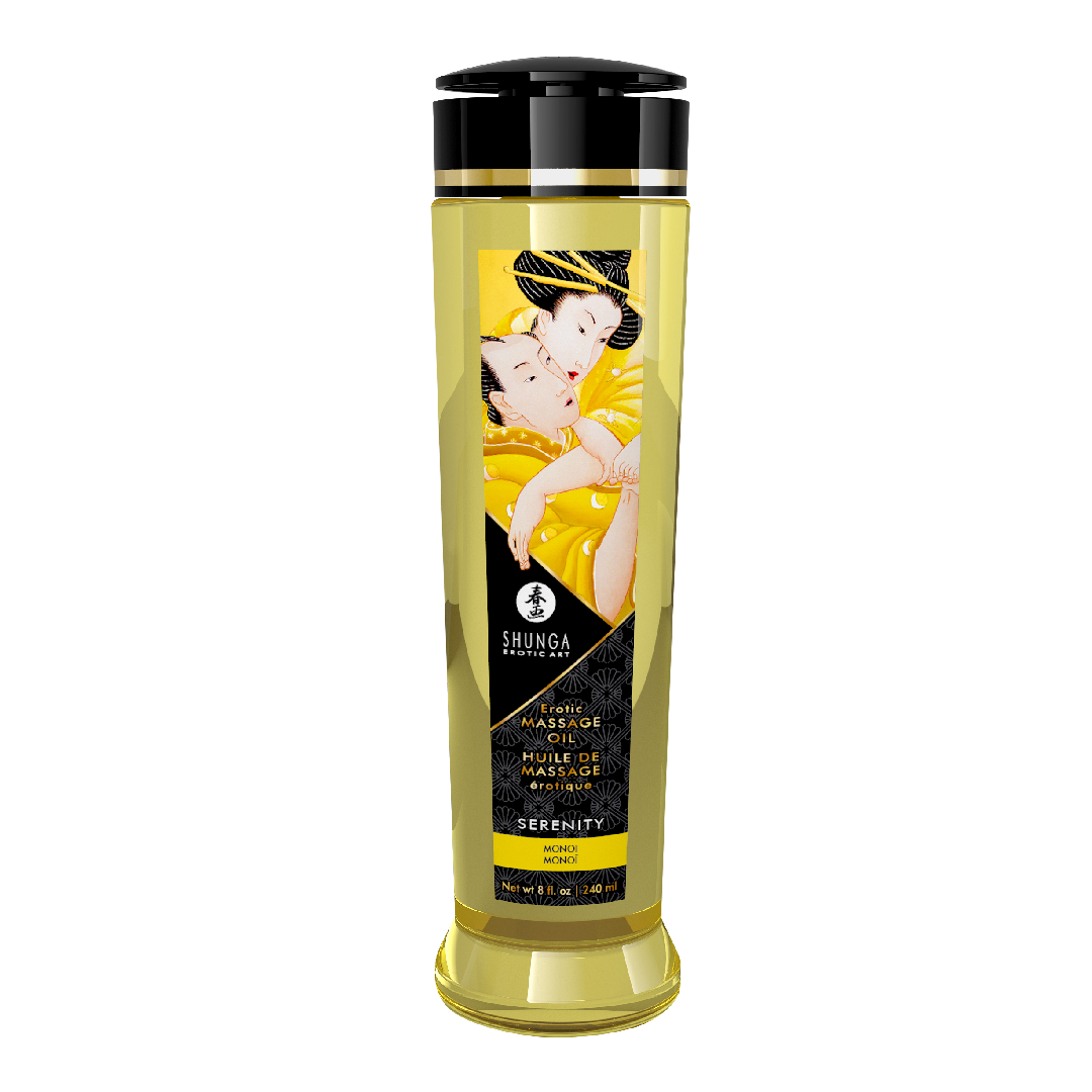 Ulei de masaj erotic Serenity Monoi, 240ml, Shunga Erotic Art